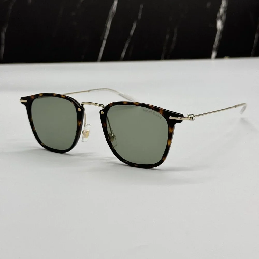 NEW MONTBLANC SUNGLASSES MEN HAVANA GOLD EYEWEAR MONTBLANC MB0295S 002